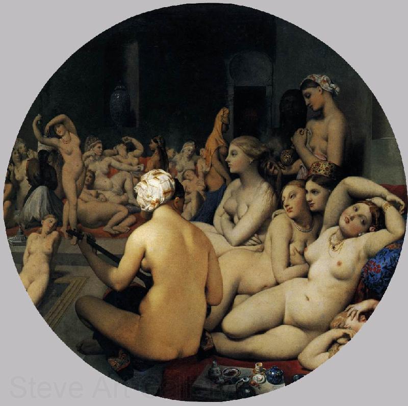 Jean Auguste Dominique Ingres The Turkish Bath Norge oil painting art
